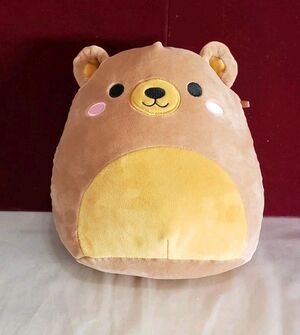 Original Squishmallow Omar the Bear 8 inch Plush Toy - Brown Handwash Nice......